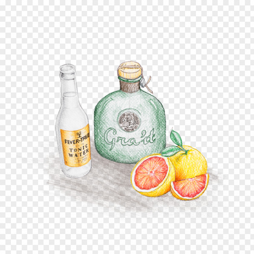 Lemon Liqueur Glass Bottle Citric Acid Lime PNG