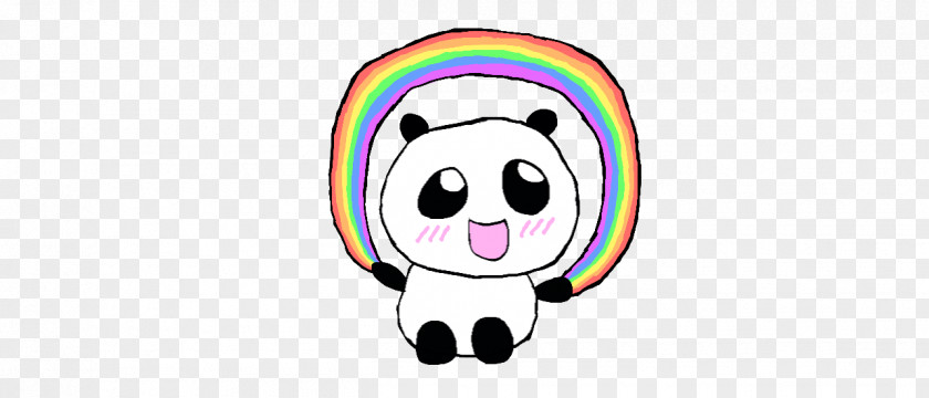 Love Bow Giant Panda Drawing Rainbow Clip Art PNG