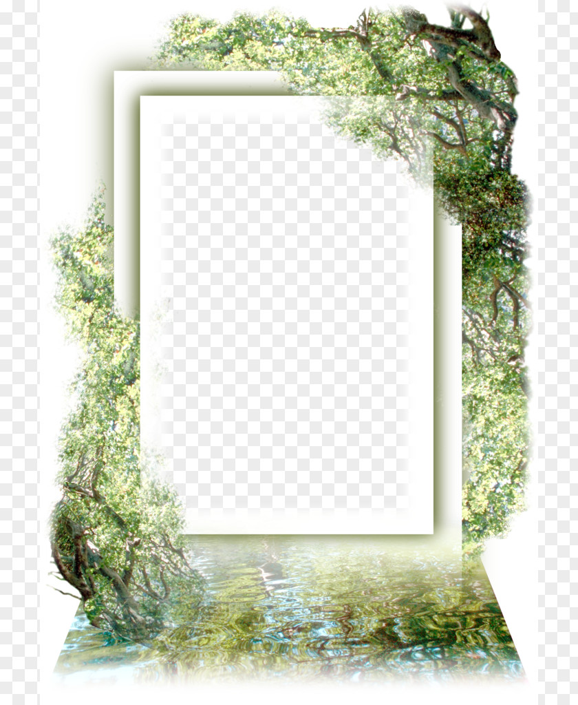 Personalized Tree Decoration Border Picture Frame Clip Art PNG
