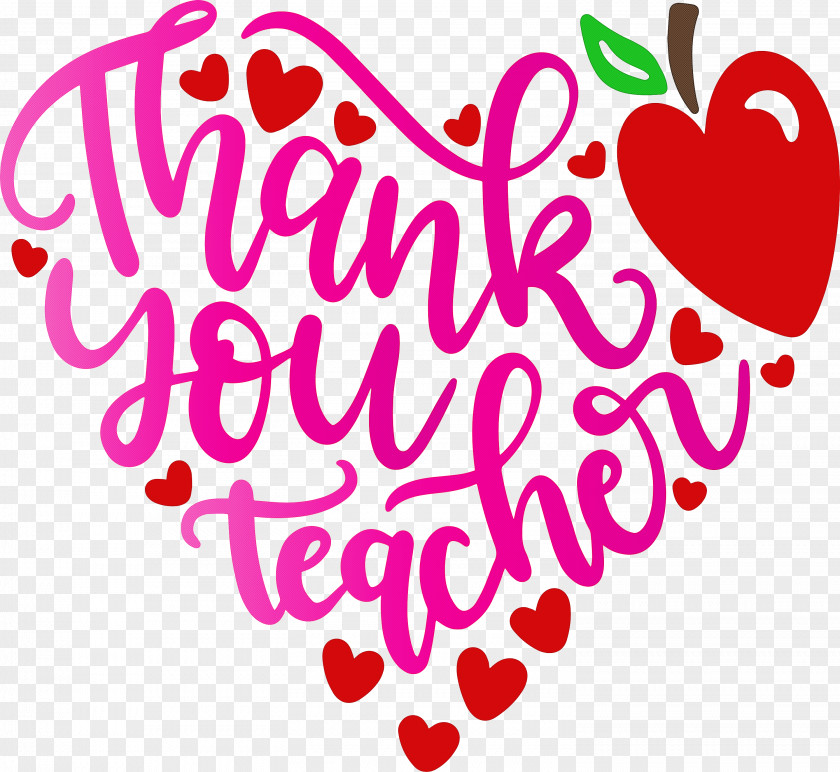 Teachers Day Thank You PNG
