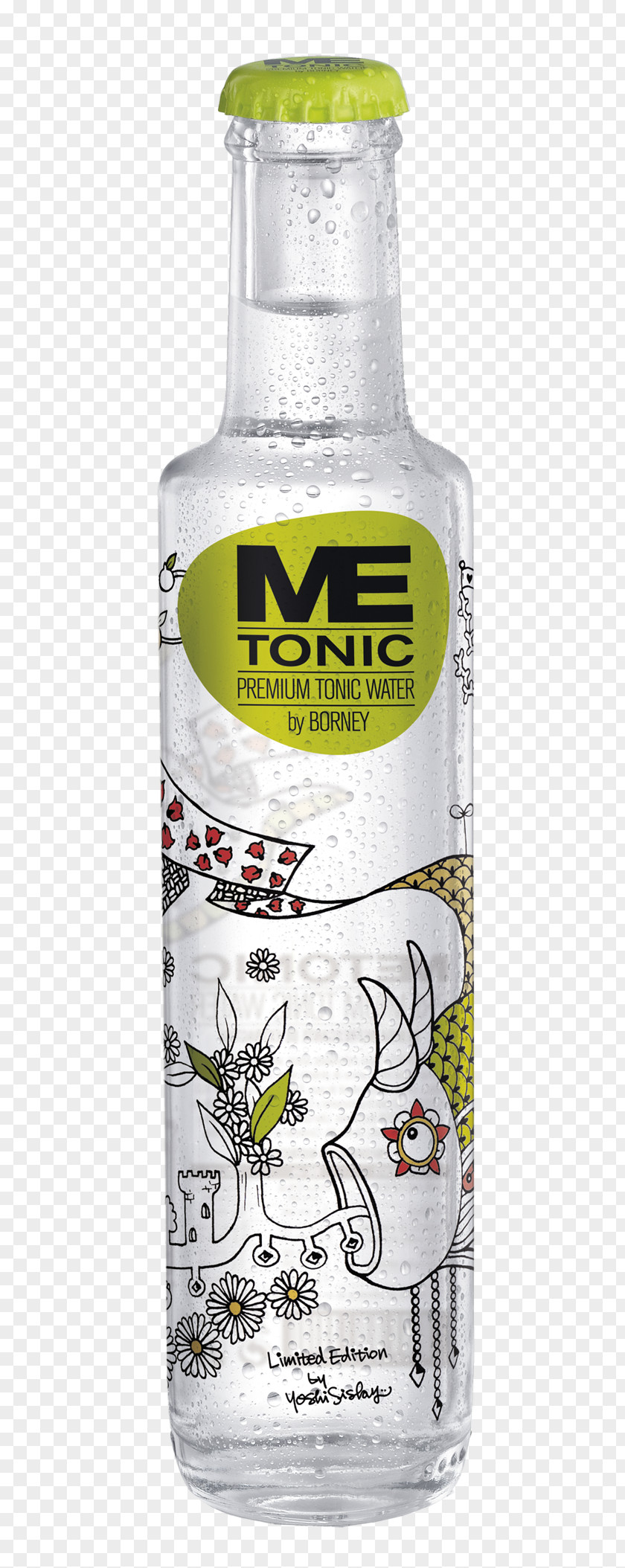 Tonic Glass Bottle Liquid PNG