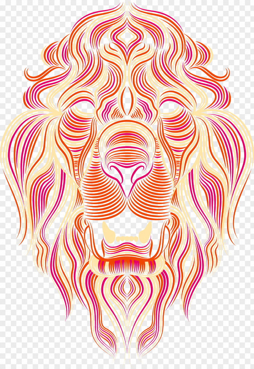 AI Boot Screen Lion Illustration PNG