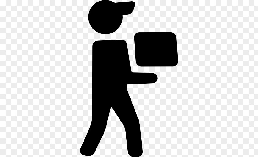 Delivery Man Stick Figure PNG