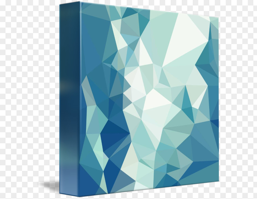 Green Abstract Turquoise Polygon PNG