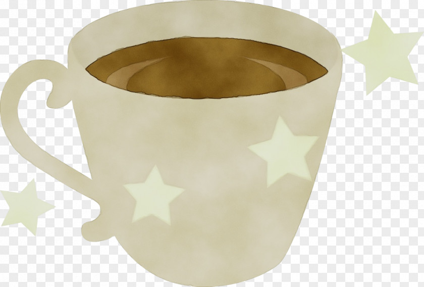 Teacup Beige Coffee Cup PNG