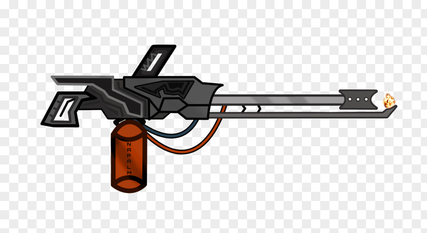Trigger Flamethrower Drawing Firearm Gun PNG