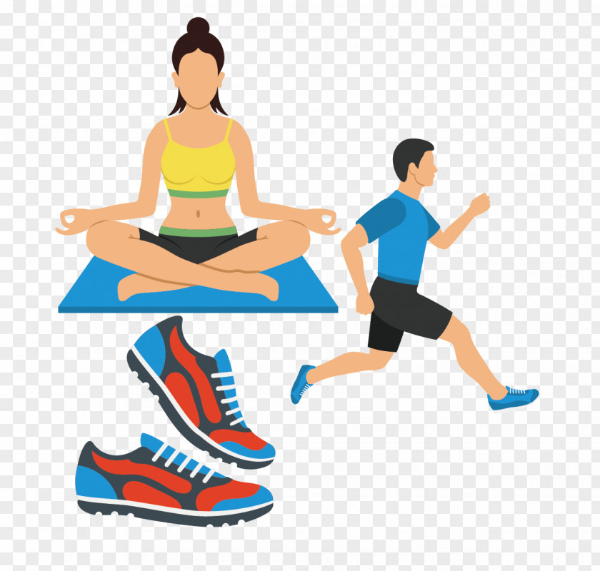 Vector Yoga Running Shoes Royalty-free Illustration PNG