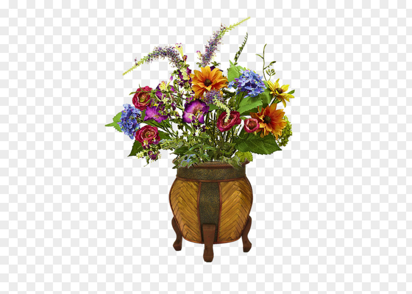 A Pot Of Plants Artificial Flower Vase Floristry PNG