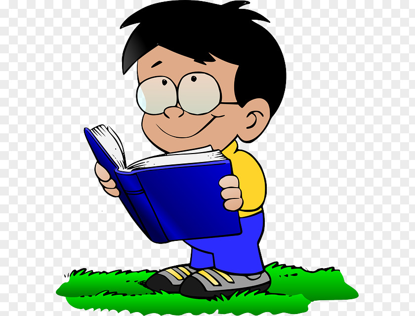 Book Boy With Clip Art PNG