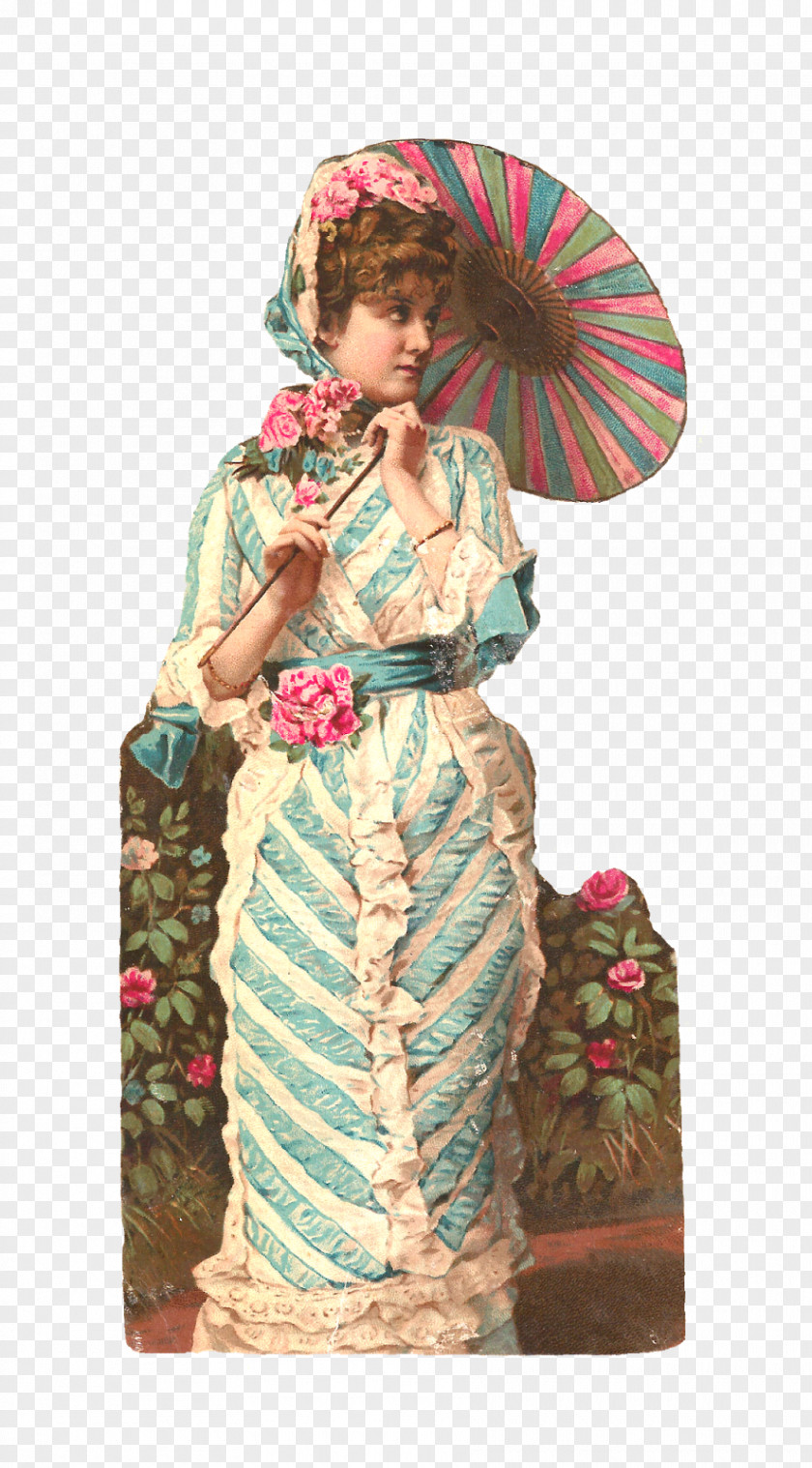 Dress Victorian Era Edwardian Fashion Clip Art PNG