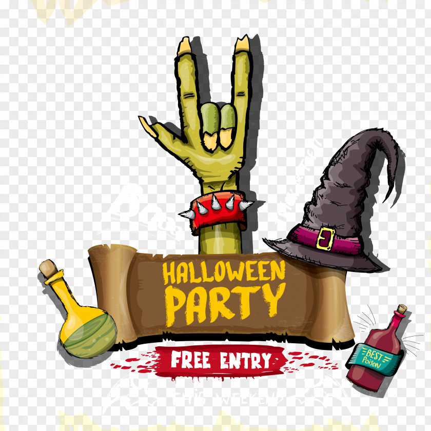 Halloween Horror Hands Adobe Illustrator PNG