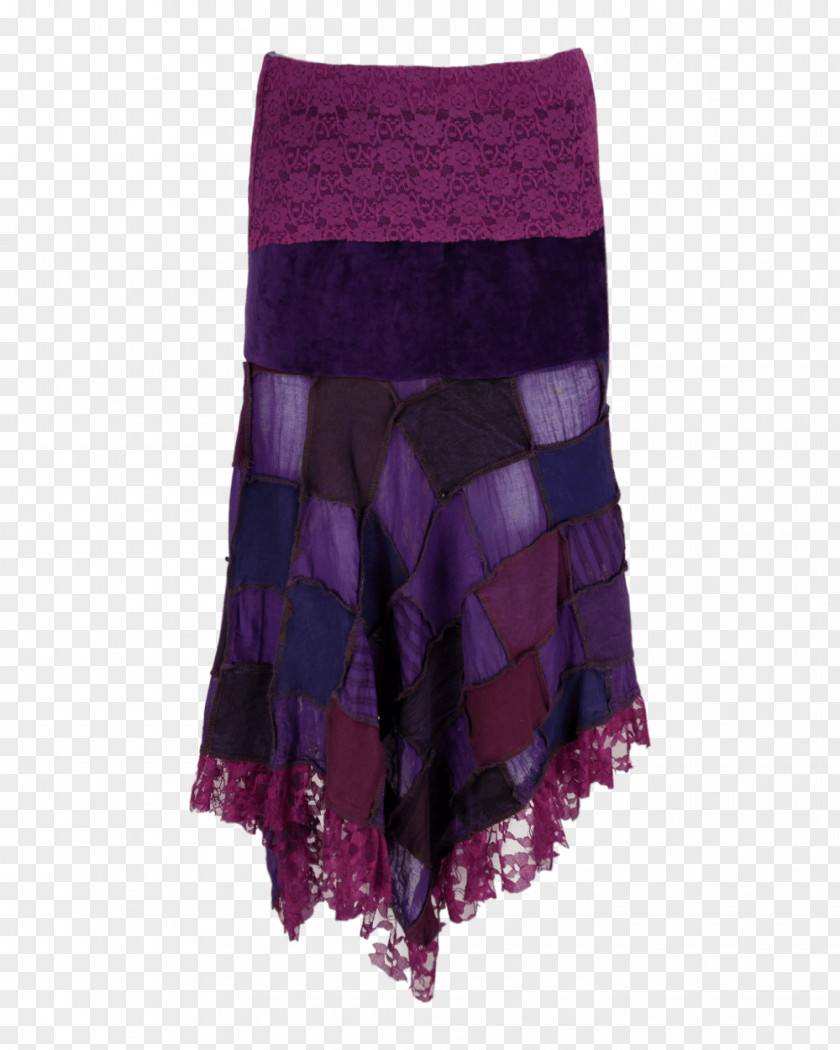 Velvet Lilac Purple Magenta Violet Skirt PNG