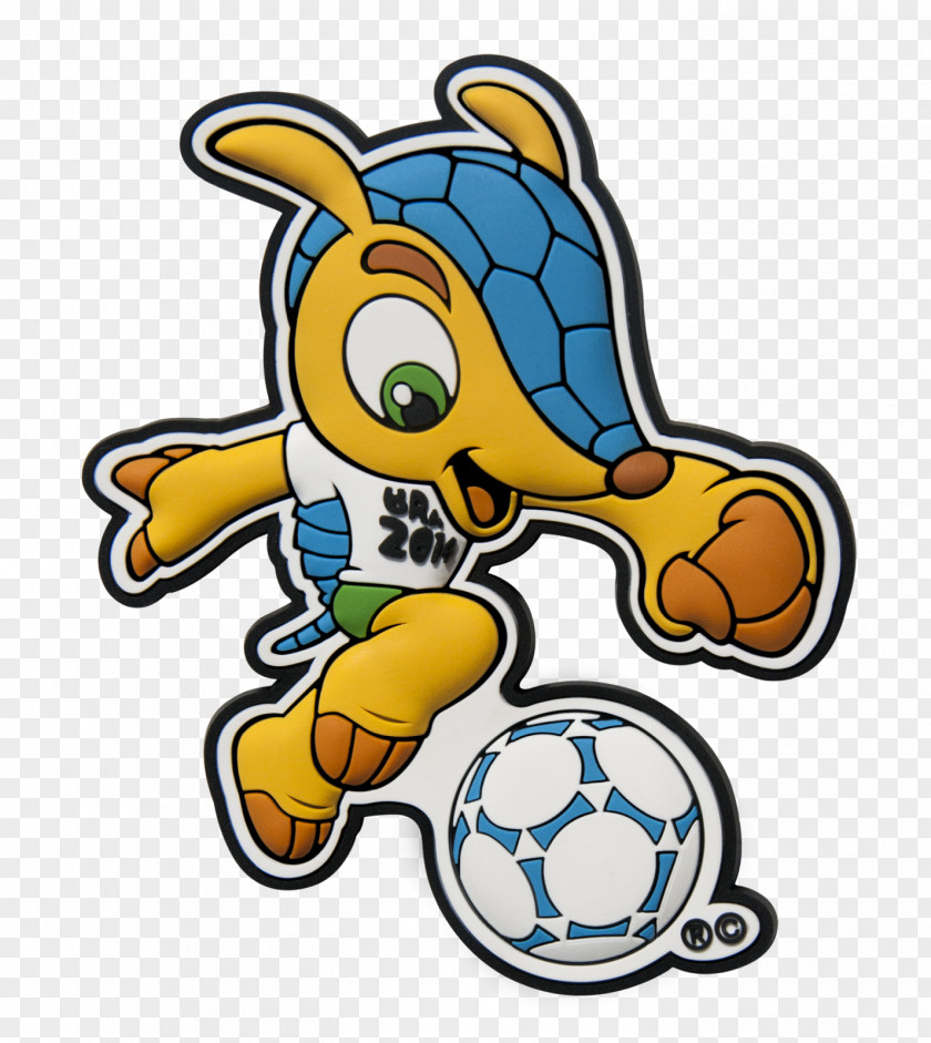 World Cup 2014 FIFA Brazil Mascot Fuleco Cartoon PNG