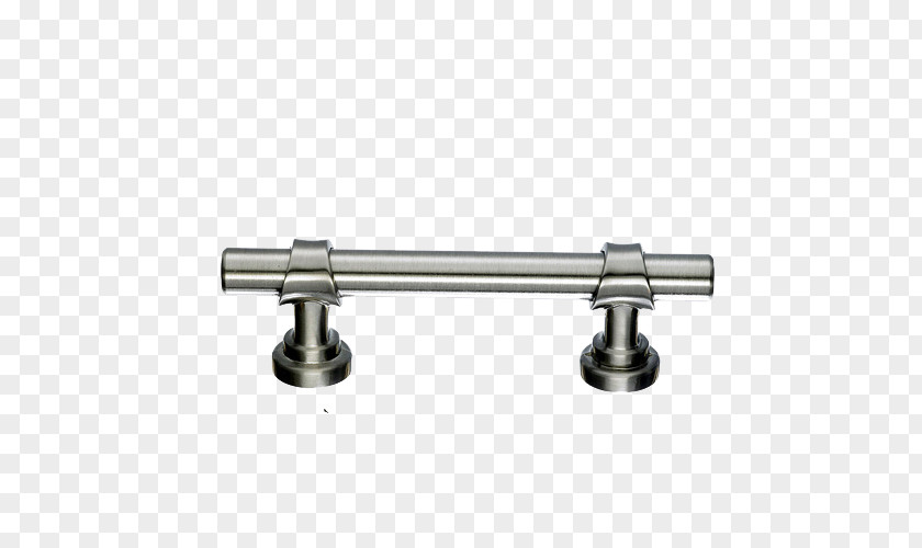 CABINET Top View Brushed Metal Drawer Pull Cabinetry Handle PNG