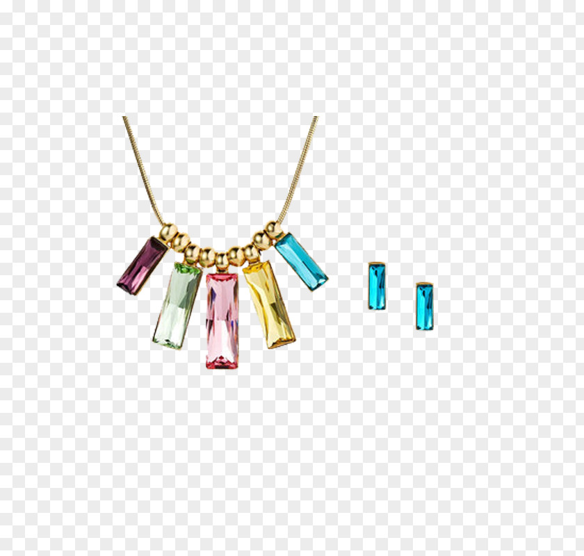 Diamond Earring Necklace Jewellery Chain Pendant PNG