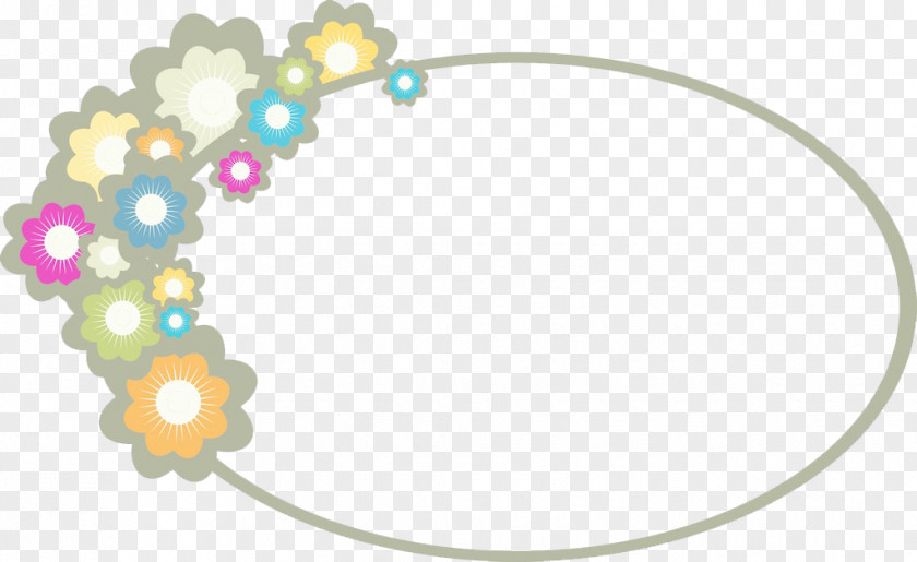 Small Floral Wreath Flower Greeting Card Garland PNG
