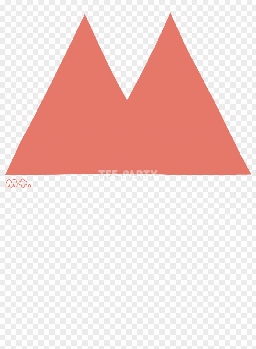 Asian Party Triangle Font RED.M PNG