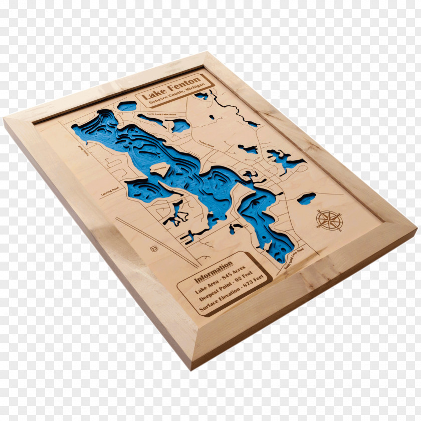 Cutting Board Wood Ya Shop Fenton Lake Shannon Lobdell Map PNG