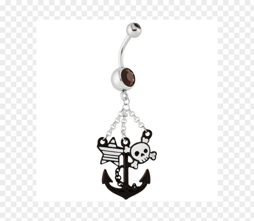 Jewellery Body Charms & Pendants Silver Anchor PNG