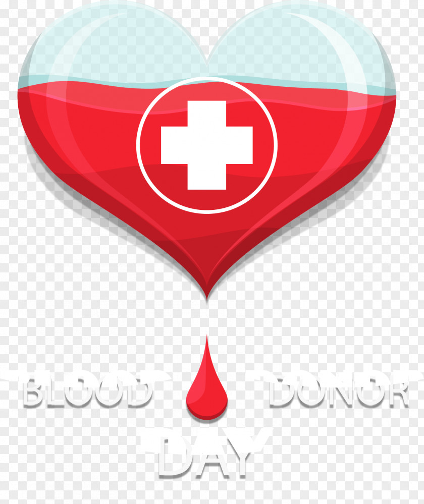 Love Cross Blood Bags Donation Computer File PNG