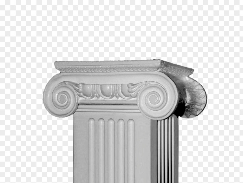 Ornamental Column Ionic Order Capital Ancient Roman Architecture PNG