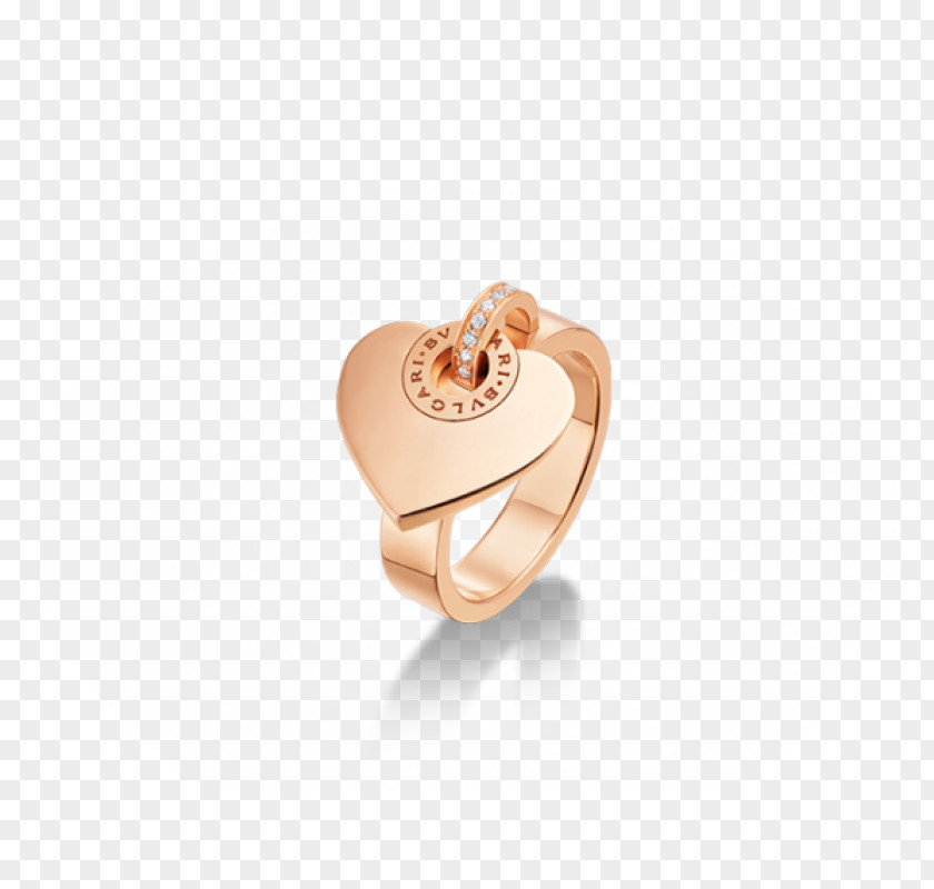 Ring Diamond Bulgari Colored Gold PNG