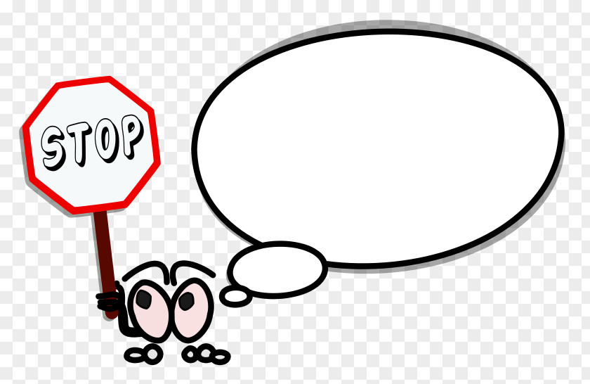 Stop Cartoon Speech Balloon Vector Graphics Comics Clip Art PNG