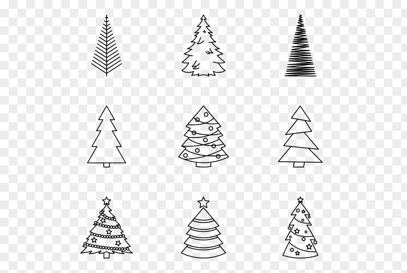 Chirstmas Vector Christmas Tree PNG