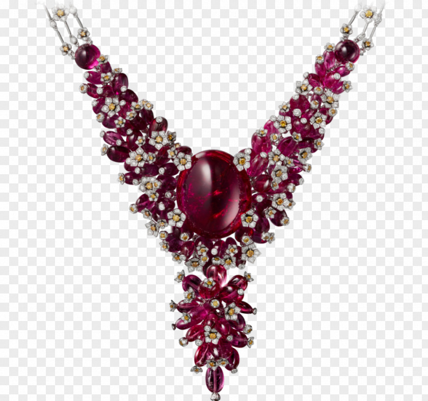 Cobochon Jewelry Ruby Necklace Jewellery Cartier Białe Złoto PNG