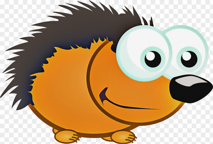 Hedgehog Smile Animated Cartoon Clip Art Yellow Snout PNG