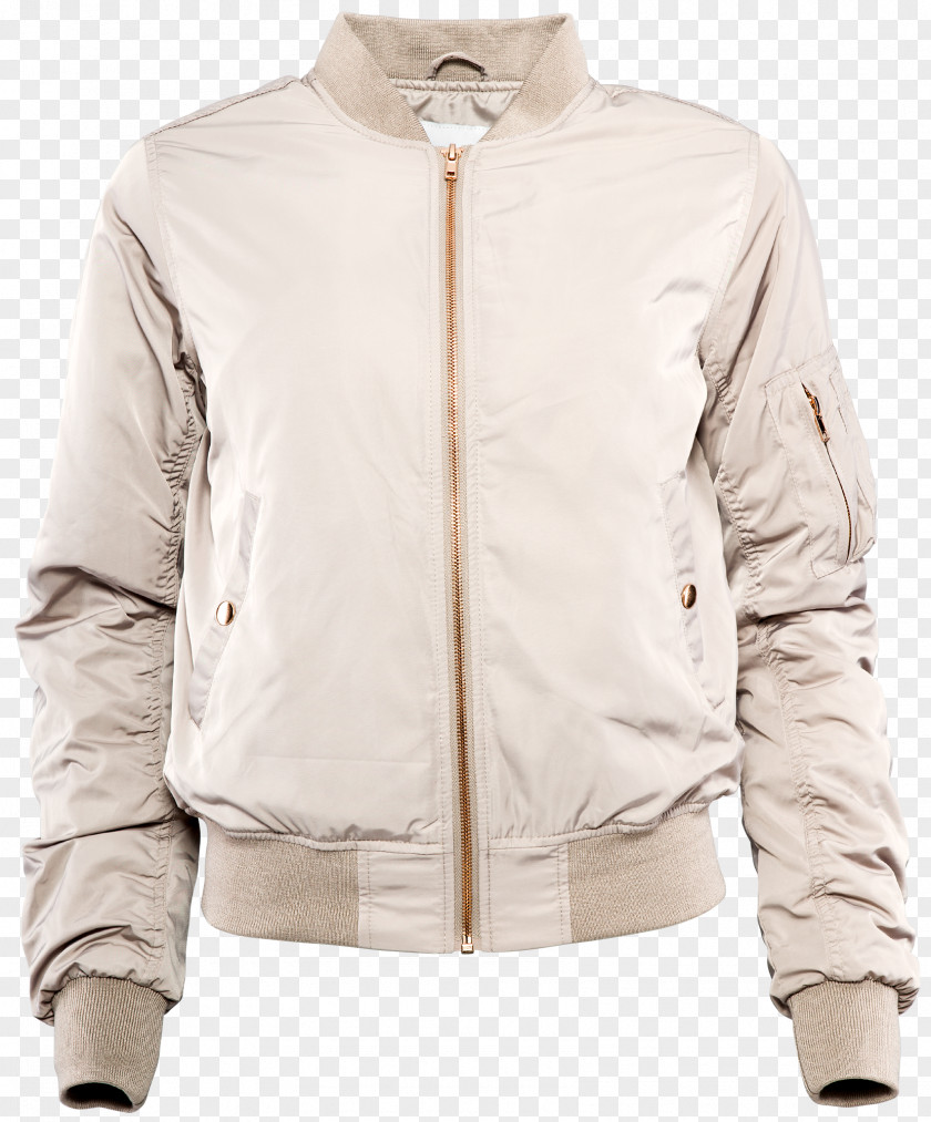 Jacket Leather Sleeve Beige PNG