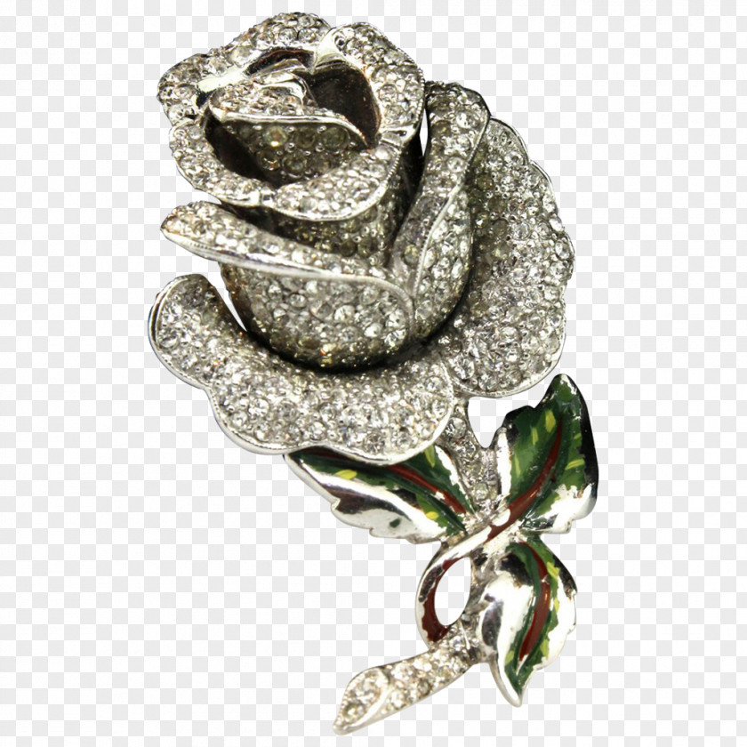 Silver Brooch Body Jewellery Diamond PNG