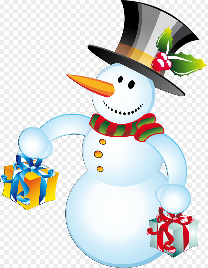 Snowman Christmas Cartoon New Year's Day PNG