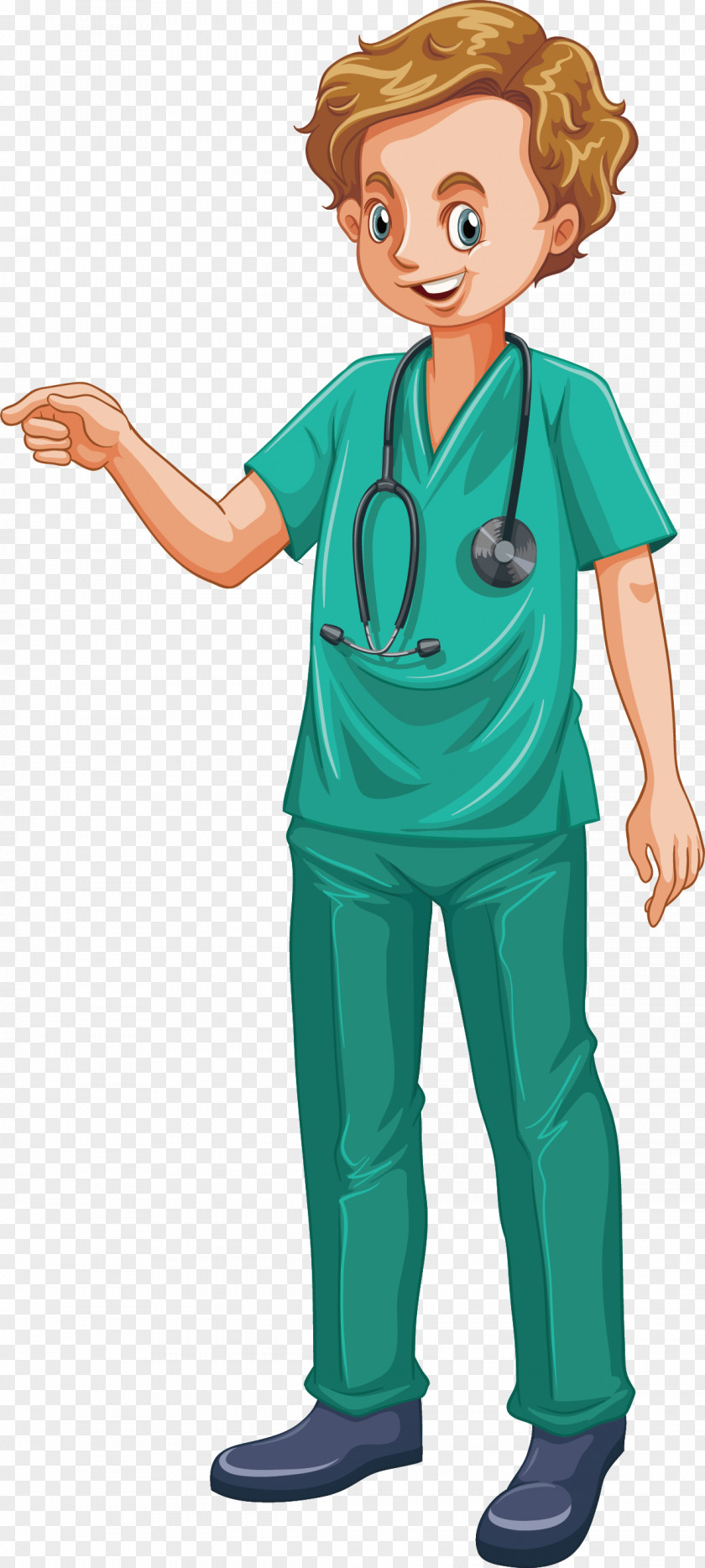 Vector Hand-painted Doctor Dog Cat Veterinarian Illustration PNG