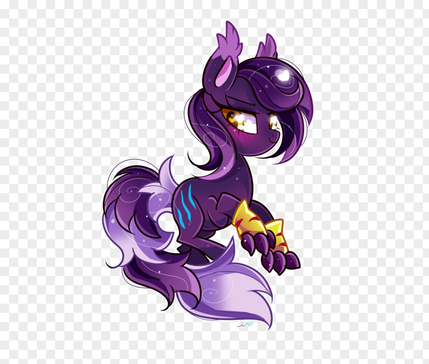 Claw Traces Pony Horse Purple Cartoon PNG