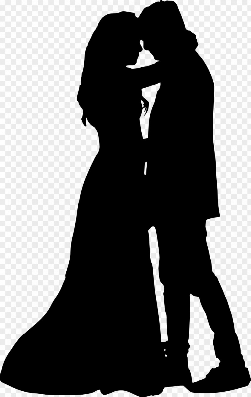 Couple Silhouette Woman Drawing Bridegroom Clip Art PNG