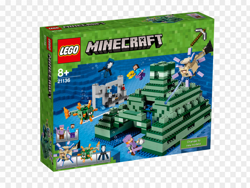 LEGO 21136 Minecraft The Ocean Monument Lego Toy PNG