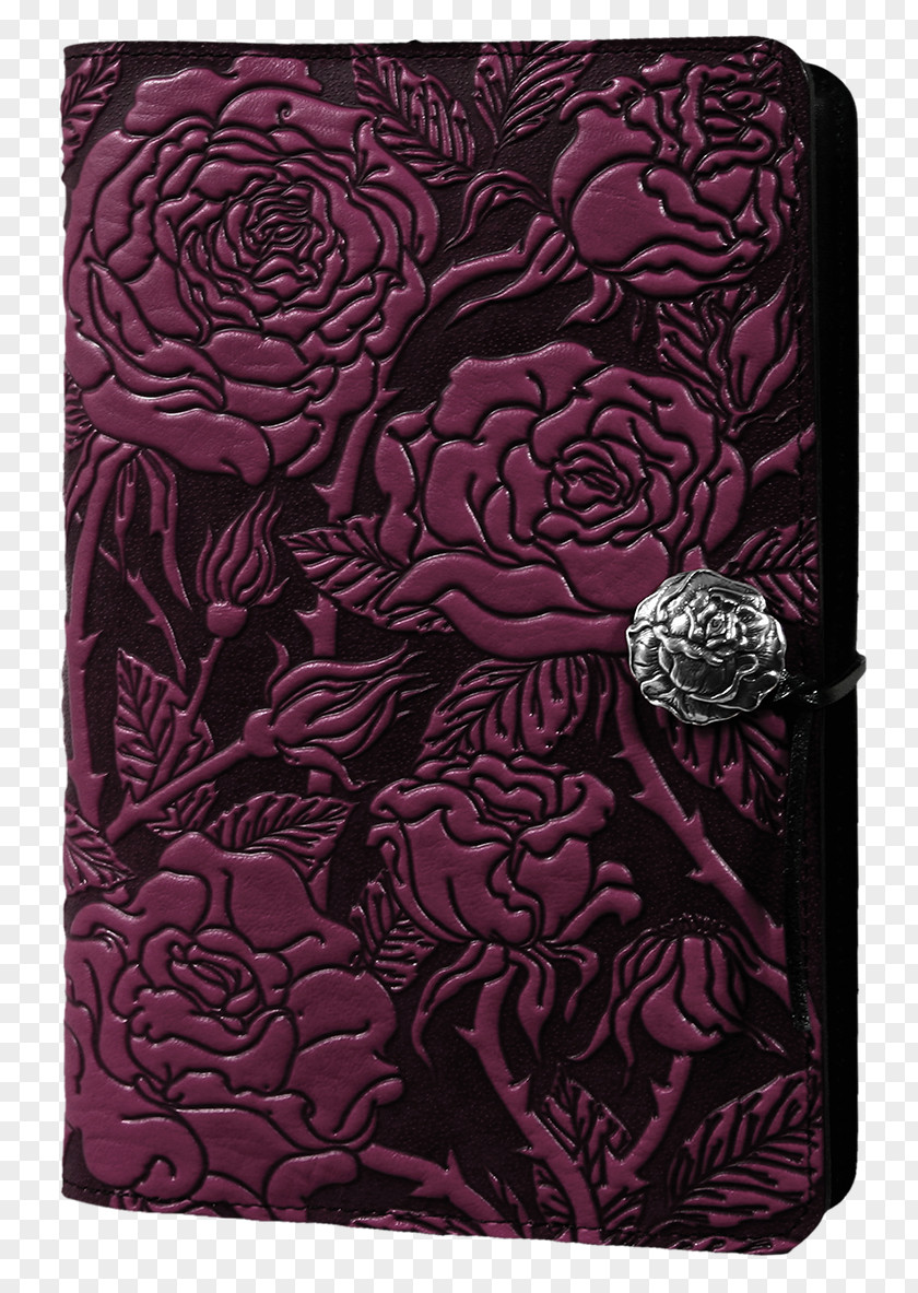 Rose Red Magenta Leather Book Cover PNG