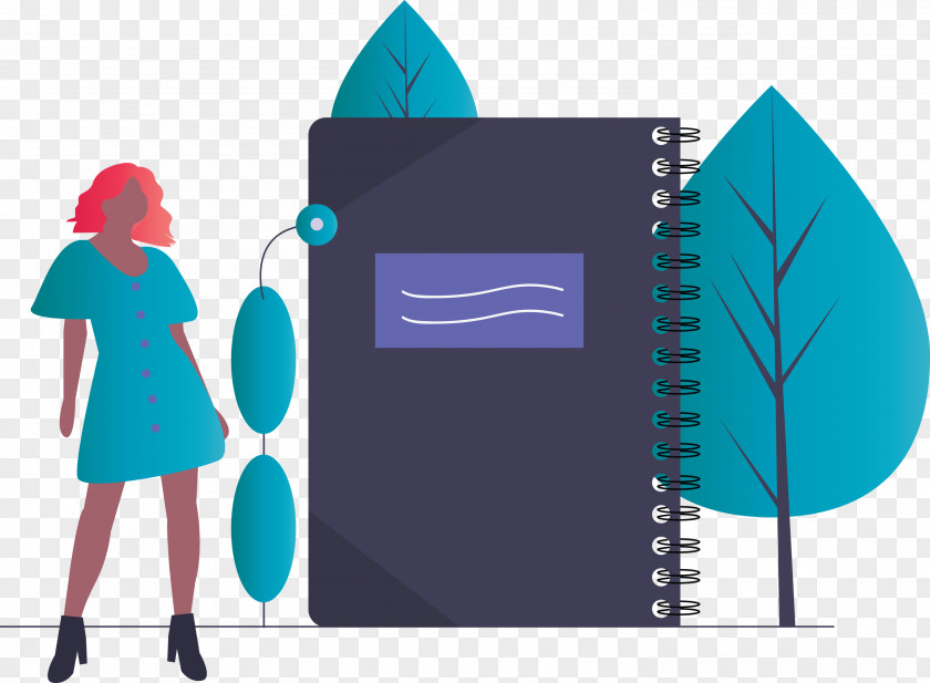 Notebook Girl PNG