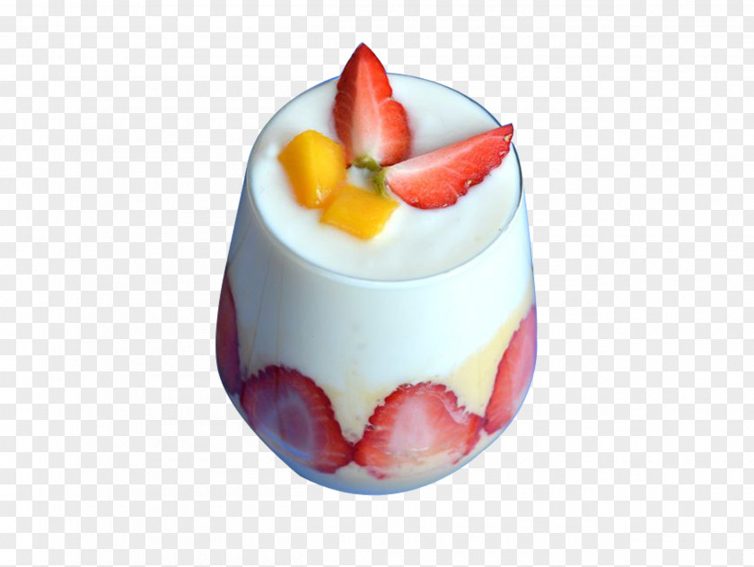 Strawberry Think Of Snow Mousse Trifle Parfait Cheesecake Cream PNG