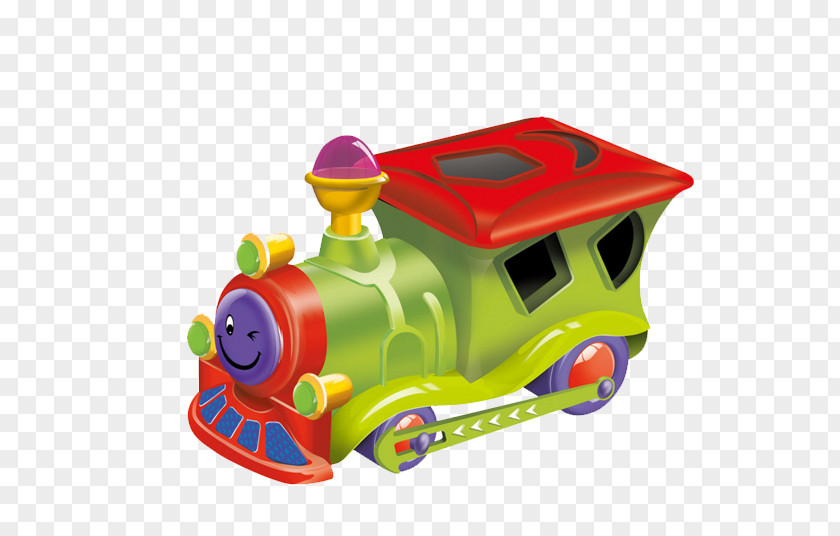 Train Cartoon Poster PNG