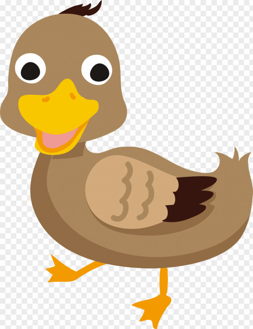 Brown Duck Chicken Cartoon PNG