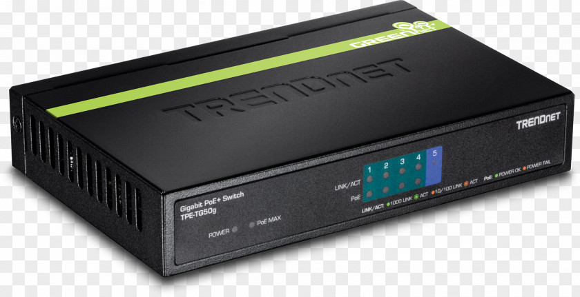 Gigabit Ethernet Power Over Wireless Access Points Network Switch PNG
