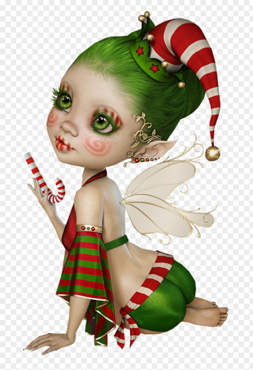 Tube Christmas Biscuits Doll PNG