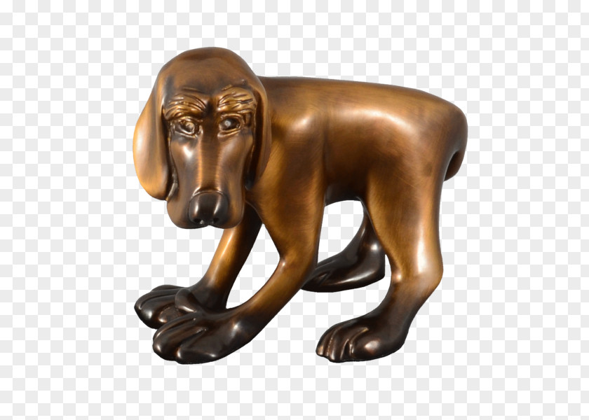 Dog Bronze Sculpture Lost-wax Casting PNG