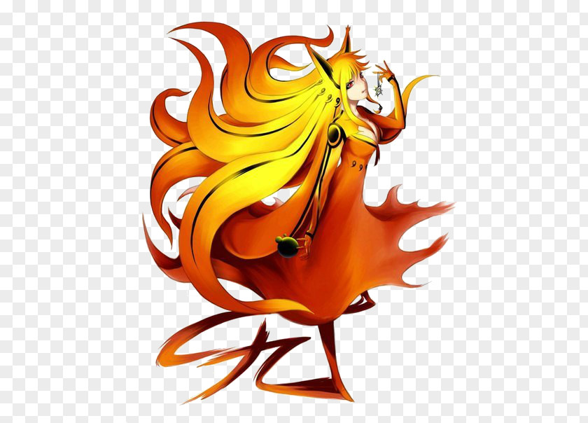 Naruto Kumiho Tailed Beasts Nine-tailed Fox Uzumaki Moe Anthropomorphism PNG