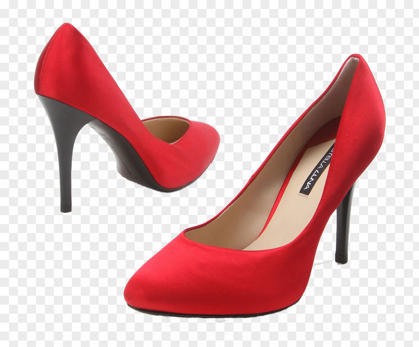 Real Shot New Red High Heels High-heeled Footwear Shoe PNG