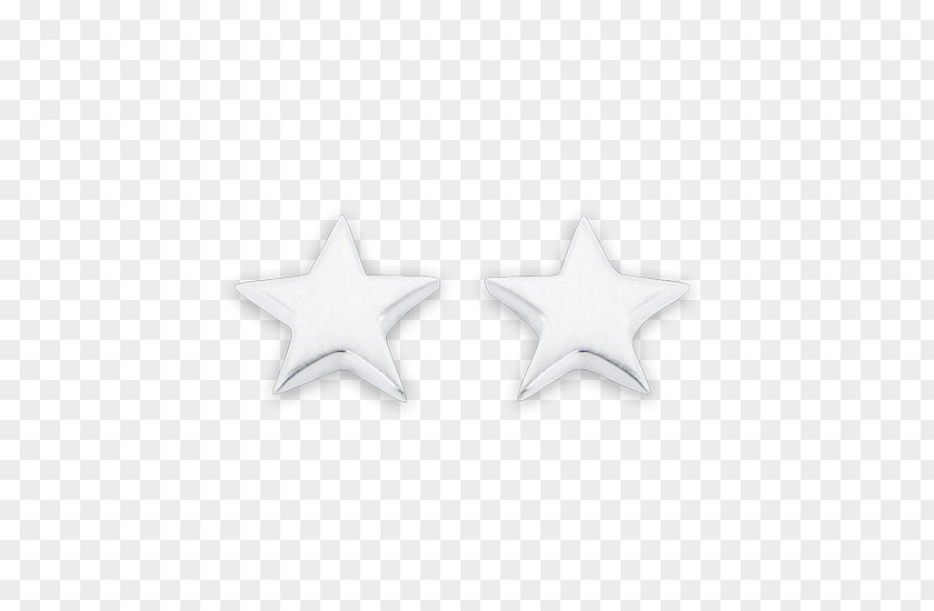 Silver Star Earring Body Jewellery PNG