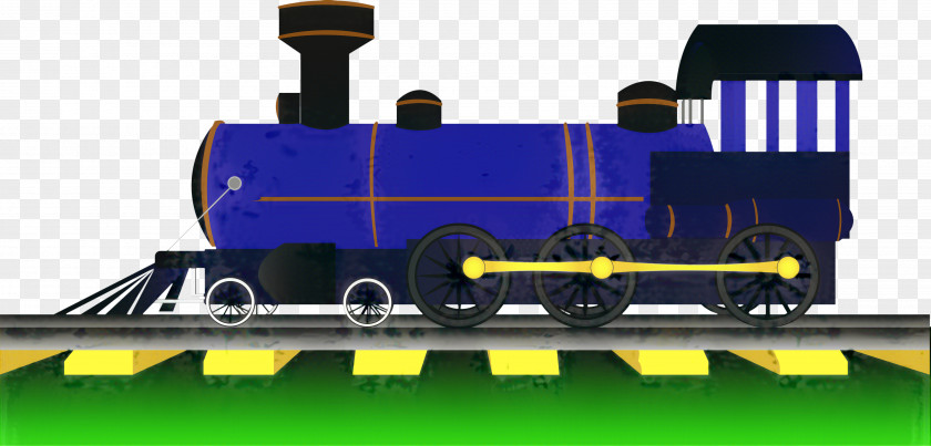 Wheel Steam Engine Train Cartoon PNG