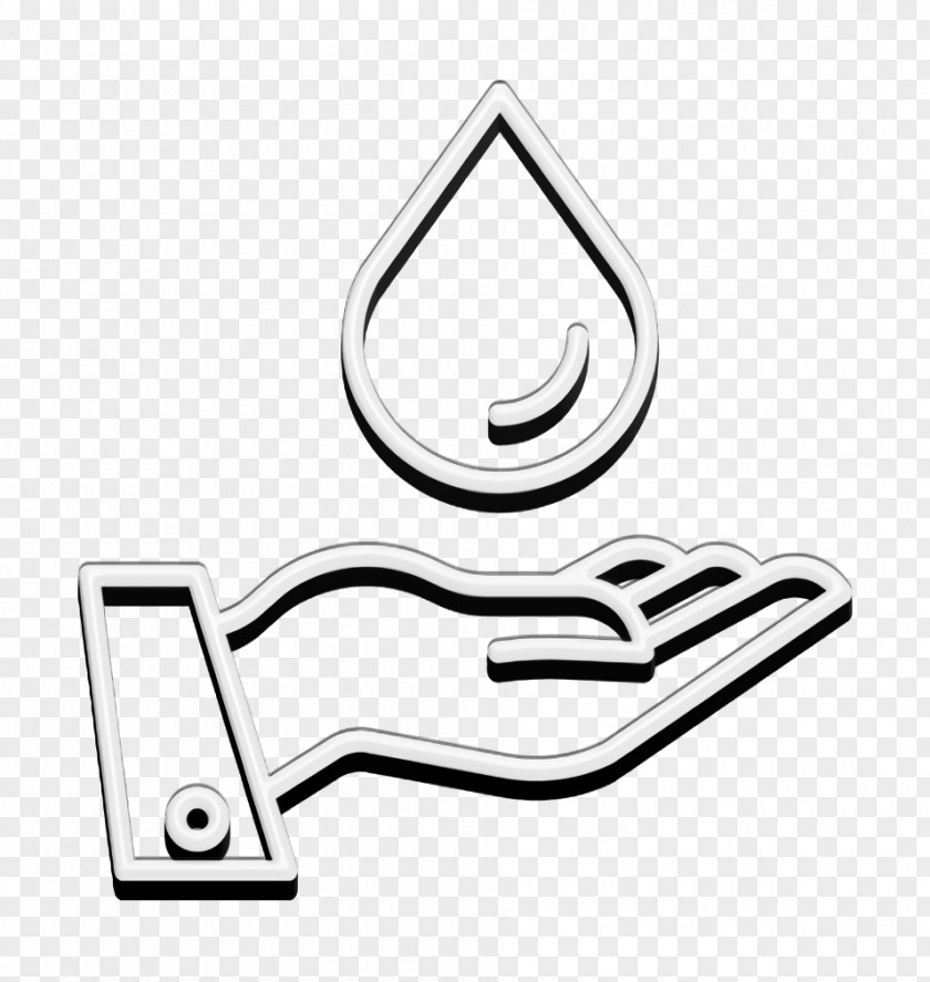 Hand Icon Water Save PNG